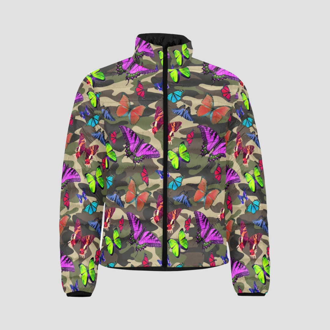 Butterfly Camo Puffer Jacket