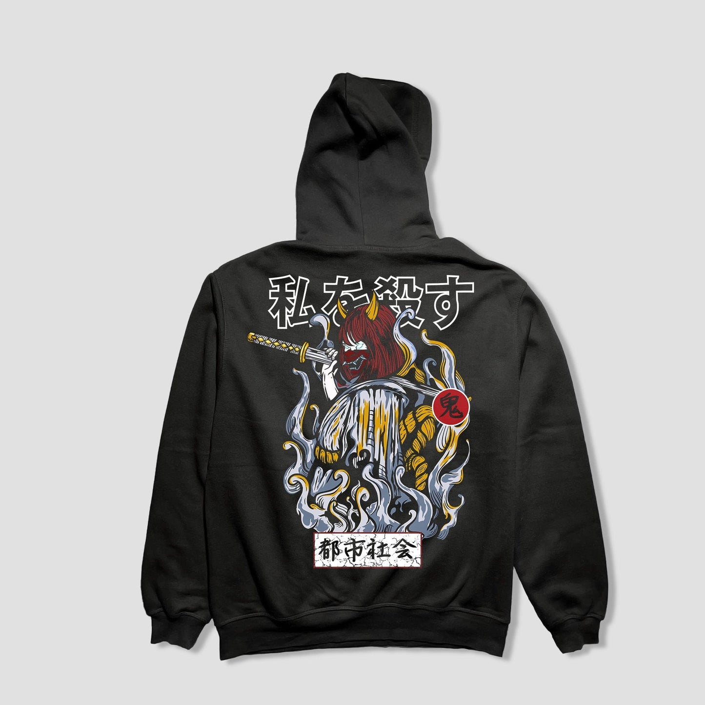 Streetwear Tops Oni Girl Hoodie